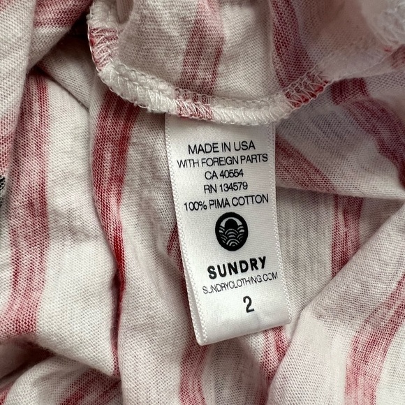 Sundry Red White & Blue Graphic Tank Top size M - Picture 5 of 6
